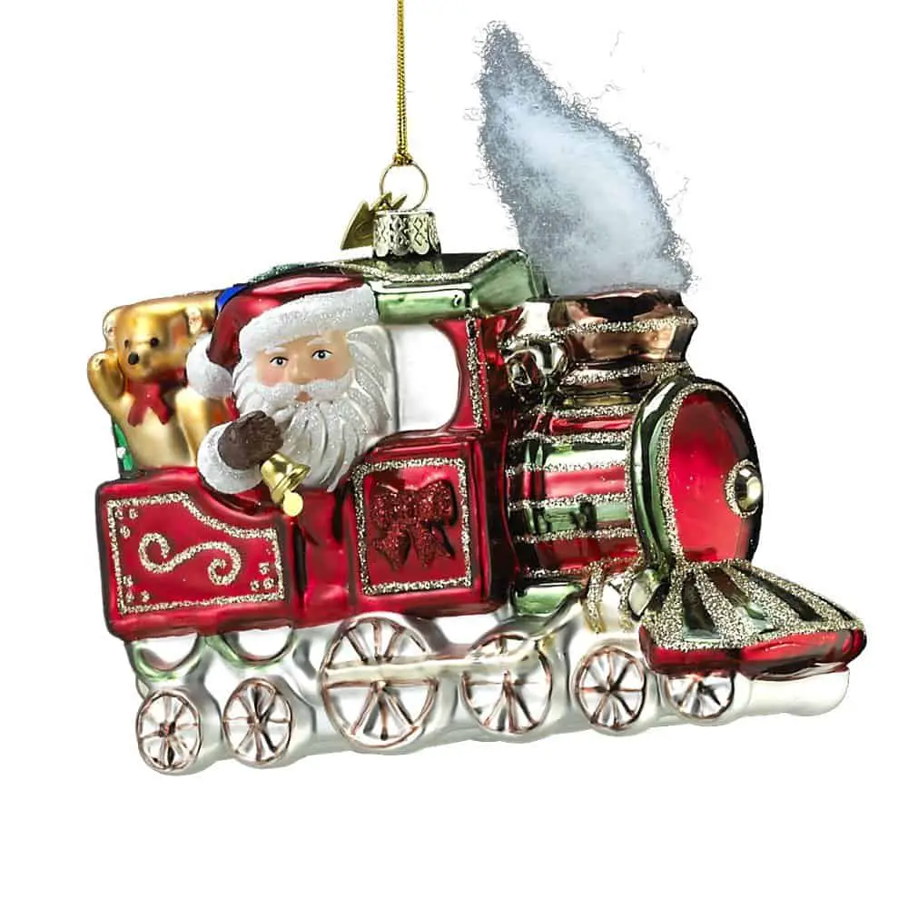 train ornament set