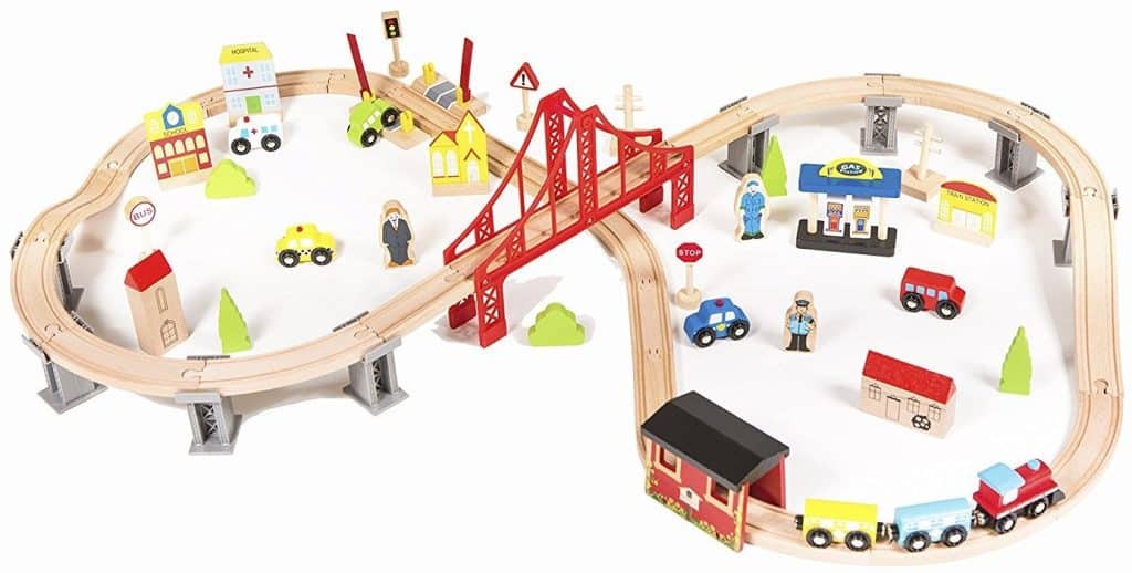 best wooden train tracks