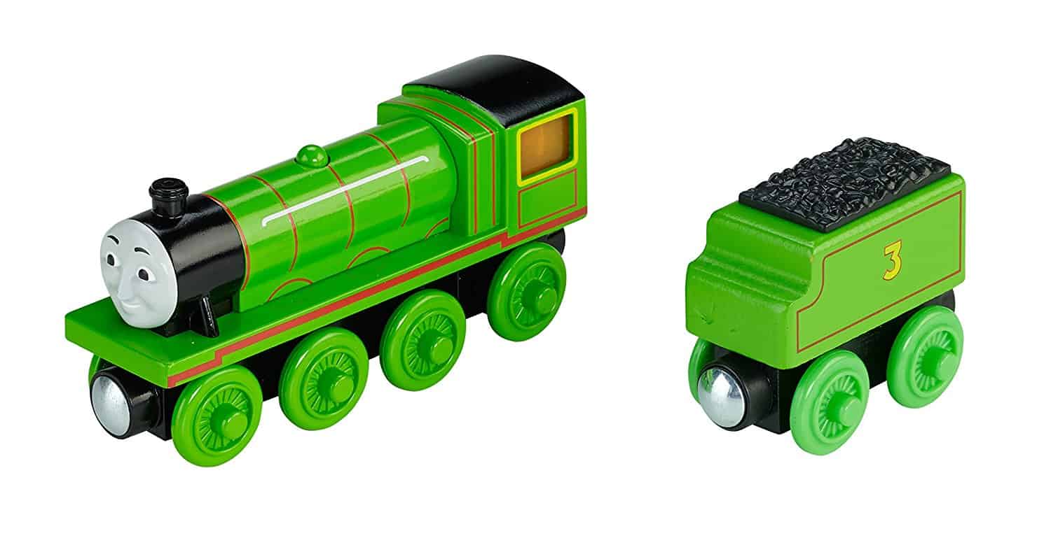 thomas wooden railway battery operated engine set