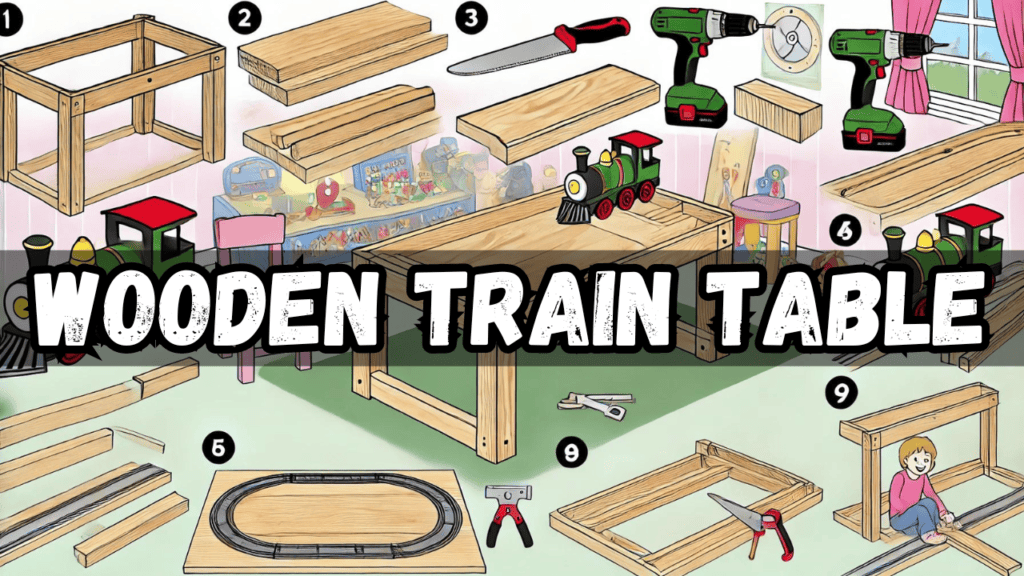 wooden train table